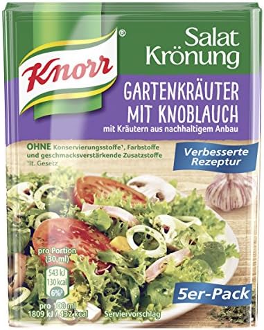 Salat Krönung mit Knoblauch