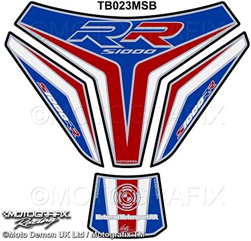 BMW S1000RR 2015 16 Blue Motorsport Motorcycle Tank Pad Tankpad Protector Motografix 3D Gel Protection TB023MSB