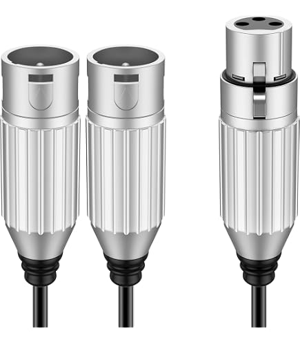 MEIRIYFA Adaptateur XLR Femelle vers Double RCA Mâle - Câble Audio Stéréo Répartiteur 3 Broches en Y (1,5 m MEIRIYFA Adaptateur XLR Femelle vers Double RCA Mâle - Câble Audio Stéréo Répartiteur 3 Broches en Y (1,5 m
