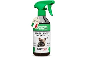 RepellShield® Repellente Topi e Ratti -500ml- Non Macchia, 100% Naturale, Sicuro per Bambini e Animali - Olio di Menta Piperita - Senza Veleni Alternativa to Colla e Veleno per topi