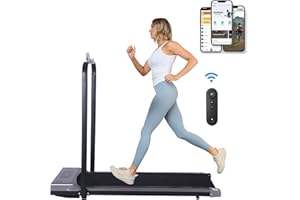 Smart Walking Pad | Holywarm 2-in-1 Under Desk Treadmill for Home Office | Portable Walking Jogging Machine with App & Remote Control, LCD Display and Built-in Bluetooth Speaker