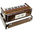 SG MUSICAL Folding Harmonium with 42-Keys, 7 Bellow, Two Reed (Bass-Male), 3.5 Octave, Coupler with Free Paaded Carry Bag