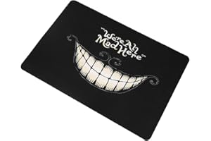 ACOUTO Wycieraczka do Drzwi, Wycieraczka do Drzwi Przednich Zewnętrzna Pochłaniająca Błoto Zabawna Wycieraczka do Drzwi Gumowy Dywanik Podłogowy Antypoślizgowy(czarny)