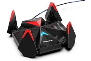 NEWFAST Adaptador WiFi 6E USB para PC, Tri-Banda 5400Mbps Antena WiFi USB para PC Largo Alcance, Soporta MU-MIMO y OFDMA, Compatible con Windows 10/11, WPA3