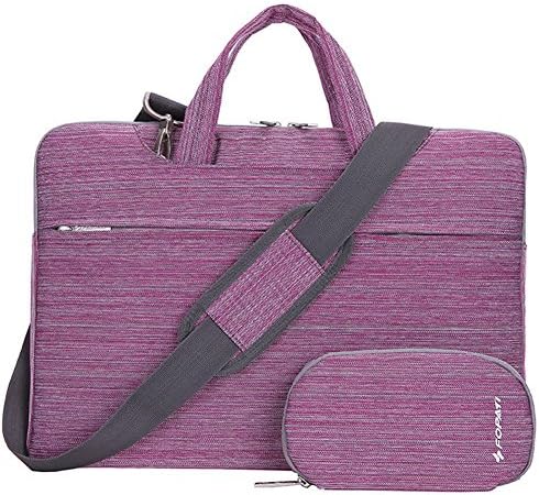 FOPATI Laptop Shoulder Bag, 12-13.3 Inch Waterproof Laptop Case Briefcase Computer Bag Business Carrying Bag Notebook Messenger Bag Sleeve For Lenovo ASUS Dell Acer Samsung Chromebook 13, Violet