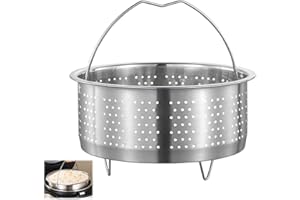 QINGYIWL Edelstahl Dampfgarer Einsatz, Dampfgarer Topf Dünsteinsatz für Kochtopf, Schnellkochtopf Ersatzteile, Kochen Gemüse Dampfkorb, Dämpfkorb für Dünsten von Gemüse, Fisch Steamer, Früchte Eier