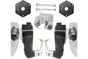 POLYNX 2PCS 12 Volt RS550 40000 RPM High-Speed Motor Gearbox for Power Wheels Motor Upgrade,Pair of 12V Motor Engine for Ride-On Replacement Parts,2 Free Coupler