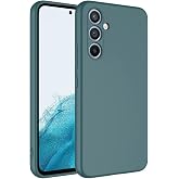 KZY İletişim Samsung Galaxy A54 ile Uyumlu Kapak İ&ccedil;i Kadife Kamera Korumalı Lansman Silikon Kılıf - Yeşil