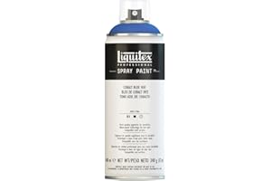 ‎LIQUITEX Liquitex Professional Spray Paint - Acrylfarbe, Farbspray auf Wasserbasis, lichtecht, 400 ml - Kobaltblau Imit., 400ml Acrylspray