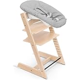 Stokke Tripp Trapp&reg; Baby Evolutionary High Chair - Natural | 3 in 1 solution (high chair, baby set&sup2;, newborn set). The baby i