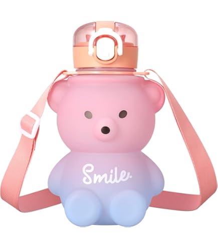 CARESWAY Kids Water Bottle With Keyring – 600 Ml Girls And Boys Game - View #2