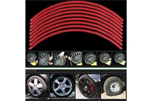 DEALBOX 32 Stripes 4 Colors Fluorescent MTB Bike Car Bicycle Sticker Cycling Wheel Rim Reflective Tape Decal