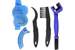 DESON Lava Catena per Bici, 4 Pezzi Lavacatena da Bicicletta, Kit Pulizia Catena Bici con 2 Spazzole Pulizia per Olio e Fango di Ingranaggi Catene Bici Pulizia Profonda