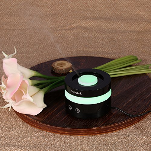 homgeek 100ml USB Aroma Diffuser Ultraschall Luftbefeuchter mit 7 LED Farbwechsel - 4