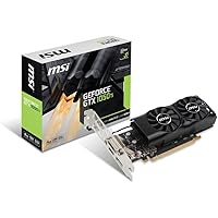 MSI GeForce GTX 1050Ti 4GT LP Graphics Card '4GB GDDR5, 1392MHz, Low Profile design, DisplayPort, HDMI, DVI-D, HTPC…
