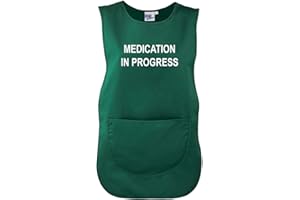 Workwear World 'Medication in Progress Please Do Not Disturb' Front/Back Printed Text Medical Care Home Tabard