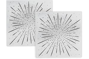 UFOLET Sattie Embossing Folders, DIY Plastic Embossed Designs for Scrapbooking Invitations