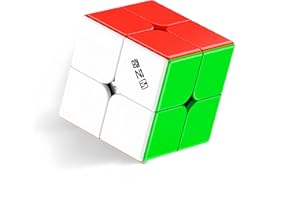 XMDCuber QY Toys Cube de vitesse magnétique, 2 x 2, 48 aimants de précision, 50 mm, cube haute vitesse sans autocollant, pour les compétitions et l'entraînement, lisse et rapide (2 x 2 x 2 puzzles)