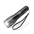 Maxesla LED Torch 2000 Lumens, IP65 Waterproof Torch, 5 Modes, Zoomable Torch Super Bright Flashlight Pocket, Powerful Torch Battery Powered Mini Tactical Torch for Camping, Outdoor, Emergency, Gift