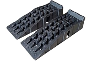 OMAC Rampa de nivelación de ruedas para remolque, camión, caravana, ATV, 1000 libras x 2 piezas