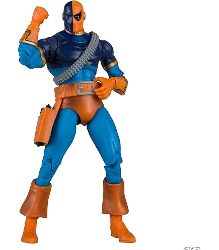 McFarlane DC Multiverse Super Powers Deathstroke (Judas Contract) Action Figure 12,7cm – Giocattolo Da Collezione In Stile Retro Anni '80