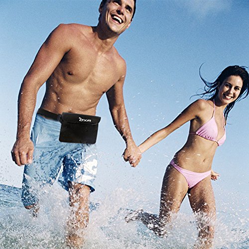 OXA Wasserdichte Tasche, Wasserdichte Beutel, Strand-Tasche für Strand, Angeln, Schwimmen, Bootfahren, Perfekter Schutz für Smartphone, Kamera und Bargeld vor Wasser, Sand, Staub und Schmutz (Schwarz) - 7