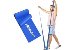 Boldfit Resistance Bands for Workout for Women Pilate Bands for Home Exercise Thera Band Toning Exercise for Gym Latex Band Theraband for Fitness, Stretching, Yoga for Men & Women (Medium) 2.7 Kg Blue