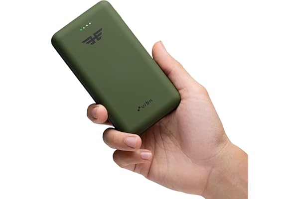 URBN Lithium_Polymer 20000 mAh 22.5W Super Fast Charging Ultra Compact Power Bank with Quick Charge & Power Delivery, Type C Input/Output, Made in India, Type C Cable Included (Camo)