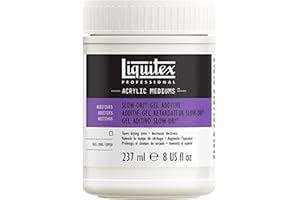 ‎LIQUITEX Liquitex 125408 Professional Slow-Dri Gel Trocknungsverzögerer für Acrylfarben, Retarder, Trocknungszeit um ca. 40 % erhöht, Archivqualität - 237ml Topf
