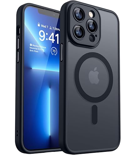 DOMAVER – Custodia Per IPhone 13 Pro Max Con Catena/cinturino In Silicone, Morbida E Resistente, Nera, Protezione Antiurto Con Microfibra Interna