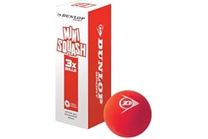 CREATIVEMINDS UK Dunlop Kids Fun Outdoor Activity Game Racquet Mini Squash Ball Red Pack of 3 UK