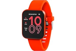 Reflex Active Series 12 Red Strap Fitness Tracking Smart Watch, rot, Modern
