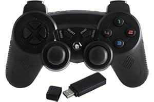 CHUSHANE Wireless Game Controller for Windows PC/Raspberry Pi/PS3 Rechargeable Gamepad Portable Gaming Joystick Remote Joypad for Laptop/Desktop Computer,RetroArch, Emulator,Roblox,Steam,RetroPie,RecalBox