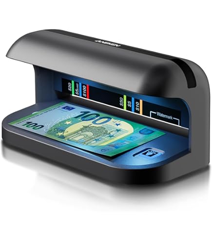 Tragbarer Geldscheinprüfer Mit UV-Licht - Batteriebetrieben Für Euro, Dollar & Pfund