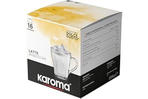 CAFFÈ KAROMA Karoma® 16 capsule Bevanda al Latte compatibili con Nescafè Dolce Gusto