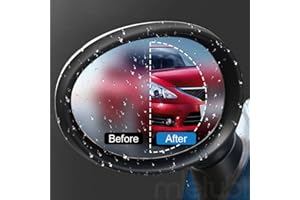 ANKI HAPPIGO ANKIA Car Rearview Mirror Anti Water Mist Film Anti-Fog Anti-Glare Anti-Scratch Nano Coating Rainproof Rearview Mirror Waterproof Membrane Window Clear Protective Film Rain Shield (2 Pcs)