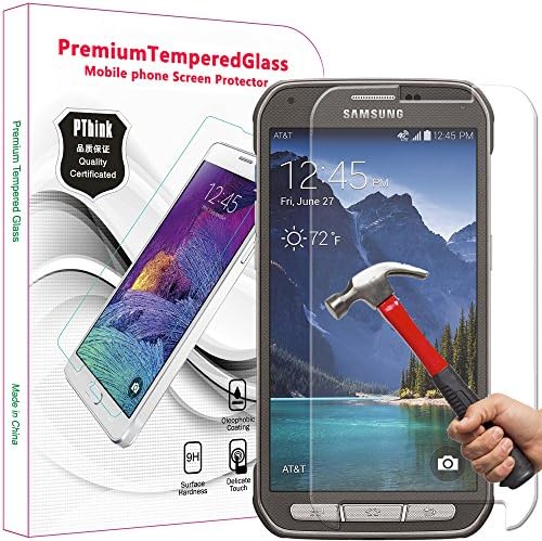 PThink® 0.3mm Ultra-thin Tempered Glass Screen Protector with 9H Hardness/Anti-scratch/Fingerprint resistant (Samsung Galaxy S5 Active)