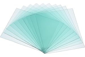 PATIKIL 4.33" x 3.5" Welding Helmet Lens, 50 Pack Clear PC Weld Hood Protective Replacement Covers Right Angle for Universal Used