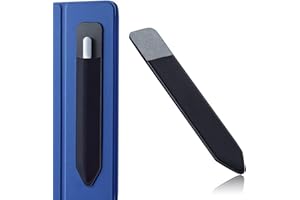 ELKUAIE Stylus-Halter, Tablet Stifthalter, Elastisches Stylus-Etui, Selbstklebende Stiftabdeckung auf der Rückseite, für Stift der 1. und 2. Generation (schwarz)