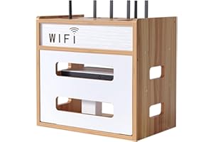 Catekro Pudełko do przechowywania routera WIFI, szafka wifi do ukrycia routera i modemu, osłona routera dekoracyjne pudełko do biura i domu