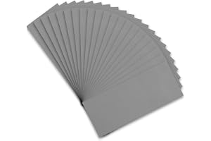 STEBRUAM Profi sandpapper set 3000 kornig, 21 stycken vått och torrt sandpapper för bil/trämöbler/sten/lack/metall/glas, 23 x 9 cm sandpapper