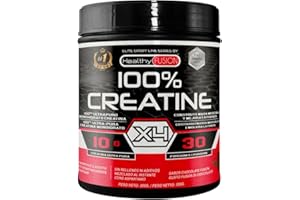 Healthy Fusion 100% Creatina Monoidrato, Alta dose | 10g di Creatina per porzione | Favorisce la crescita muscolare e migliora la resistenza fisica | Alta solubilità | 300g gusto cioccolato