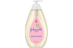 Johnson's Baby Gel de baño (1 x 750 ml), gel de baño para bebé que limpia con suavidad, gel de ducha infantil con fórmula No llores más, jabón de bebés recién nacidos