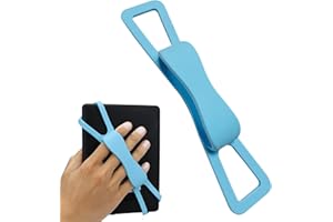 ZhaoCo Antiscivolo Supporto Universale per Cinturino in Silicone per Impugnatura Delle Dita per 6-8" Kindle eReaders Fire Tablet - Kobo/Voyaga/Lenovo/Sony Kindle E-Book Tablet, Blu cielo