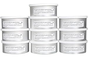 ‎MODERSON 10 x 170 g German Armed Forces Rye Shotbread in the Well-known Silver BW Tin