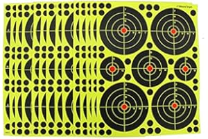 fritz-cell 25 dianas adhesivas tipo 4010 para armas, pistolas, pistolas de aire, airsoft, BB, diábolo, compatible con objetivos Splatterburst