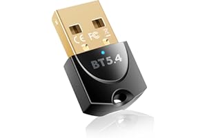 Banaone Adattatore Bluetooth 5.4 USB per PC, Bluetooth Dongle USB, Chiavetta Bluetooth Adattatori, Low Latency, Plug & Play, con Windows 7/10/8.1/11, per Desktop, Laptop, Auricolari, Tastiera, Mouse
