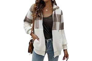 ABINGOO Cappotto Donna Casual Felpa con Cappuccio Giacca Leopardo Invernale Cerniera Giacche e Cappotti Vello Caldo Hoodies Outwear
