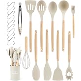 12 Pieces Silicone Kitchen Utensils, Silicone Kitchen Utensils Set, Non-Stick Heat Resistant Set, Dishwasher Safe, Kitchen Ac