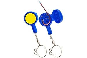 ROWWAIT 2pcs Fishing Gear Knot Tying Tool,Cover Fishing Hooks While Tying Strong Fishing Knots,Fishing Hook Tying Tool,Fishing Accessories for Beginner Anglers,Hook Tyer,FishingTool Equipment(Blue)
